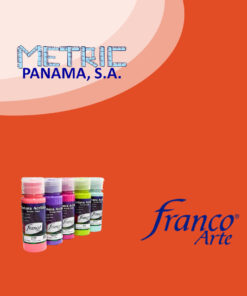 pintura acrílica naranja franco arte