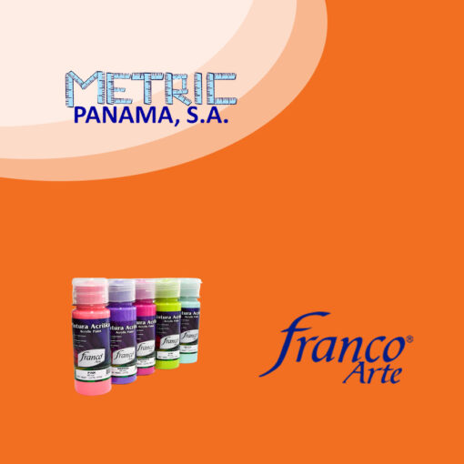 pintura acrílica naranja claro franco arte